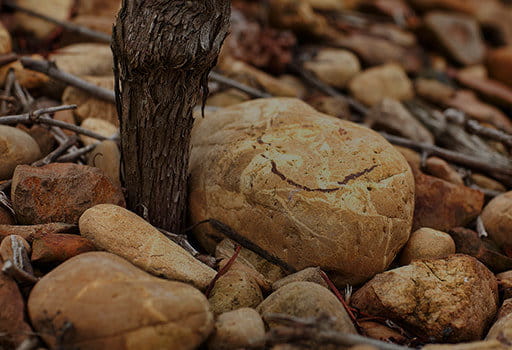 Rolled pebbles - Château Montus