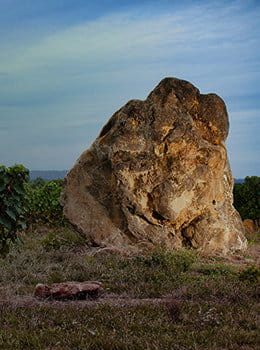 Roche «Grep»: Assemblage de galets et d'argile - Château Bouscassé